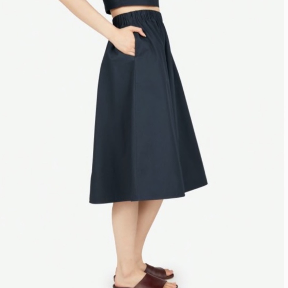 Everlane The Clean Cotton Pull On Skirt 100% cotton